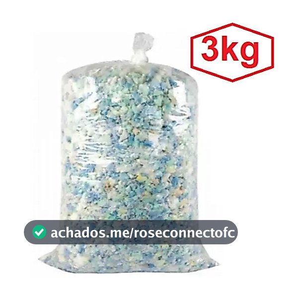 Enchimento de Espuma p/ puffs e almofadas travesseiros e estofados 3 kg