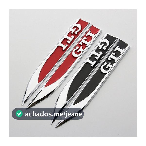 VOLKSWAGEN V/W Golf 7 mk7 GTI 7 POLO GOLF 6 car Emblem side fender red decorative standard stickers 2pcs/set car styling