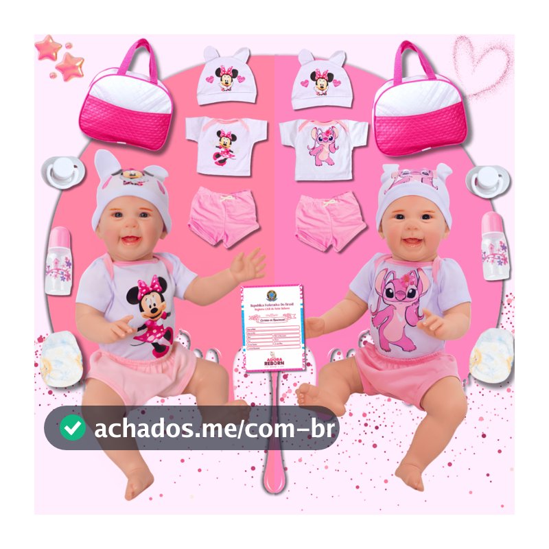 Gêmeas Bebê Reborn Boneca Realista Mayze Meninas Silicone com Bolsa Maternidade.