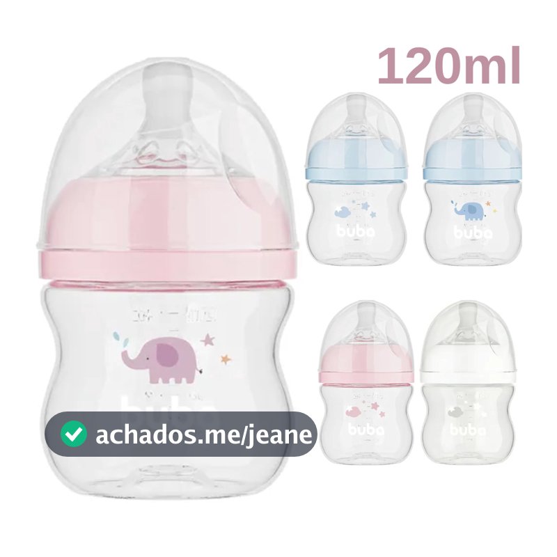 MAMADEIRA EASY FLOW ANTICÓLICA +0 MESES 120ML - BUBA
