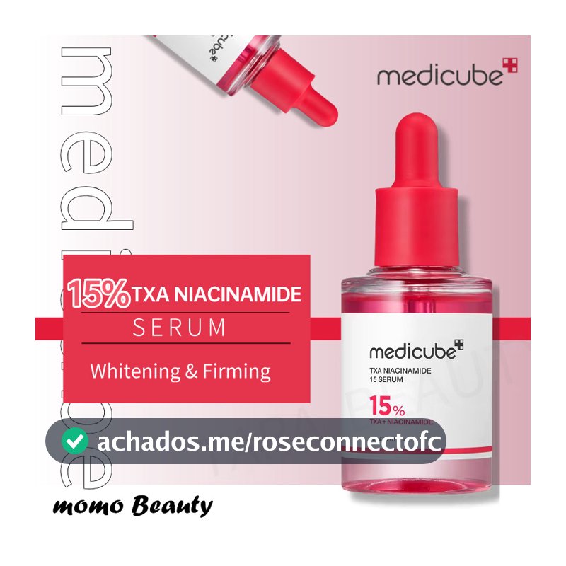 SÉRUM MEDICUBE TXA NIACINAMIDA 15% 30ml SÉRUM ILUMINADOR PARA MANCHAS ESCURAS E PIGMENTAÇÃO
