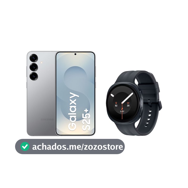 S25+ (512GB) - Prata + Watch9 BT 44 mm - Grafite