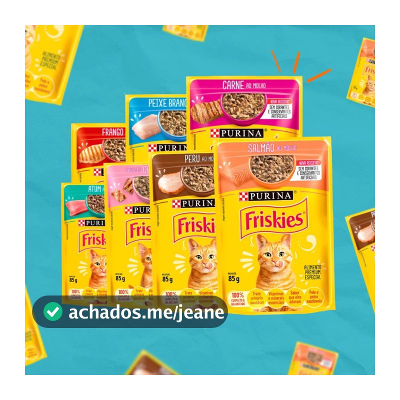 Ração Úmida Nestlé Purina Friskies Sachê para Gatos 85g Caixa 15 Unidades