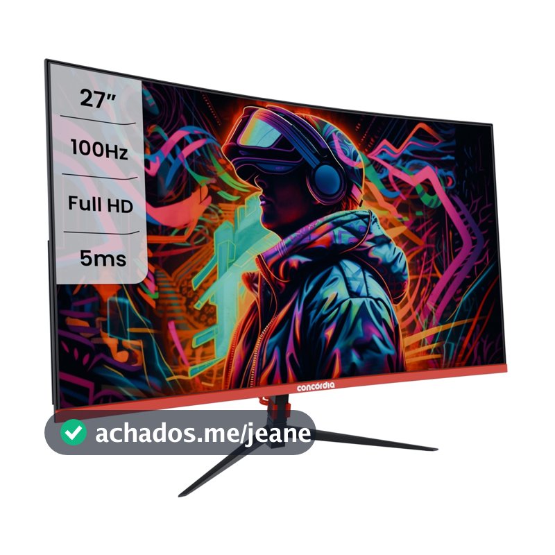Monitor Gamer Curvo 27'' CZ270F Concórdia 100HZ LED FULL HD HDMI VGA SRGB 99%