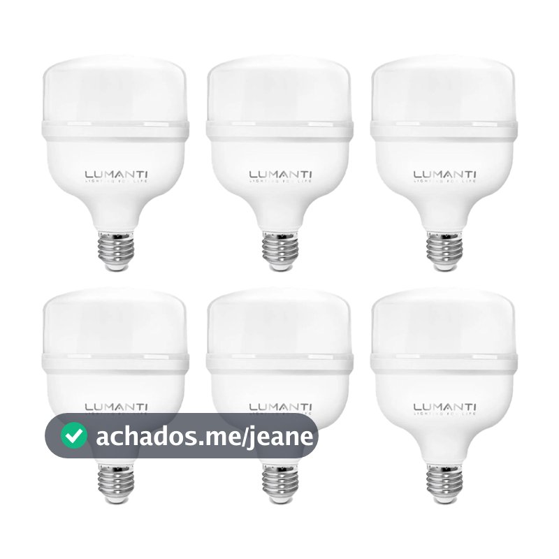 Lâmpadas Led Bulbo 50w E27 Bivolt Branco Frio 6500k 127/220v Lumanti ou Similar