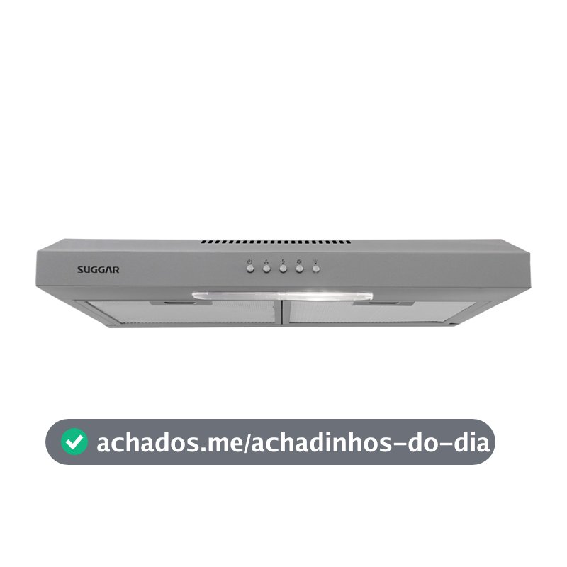Depurador Slim Suggar 60cm 3 Velocidades Prata DPS161PR/DPS162PR