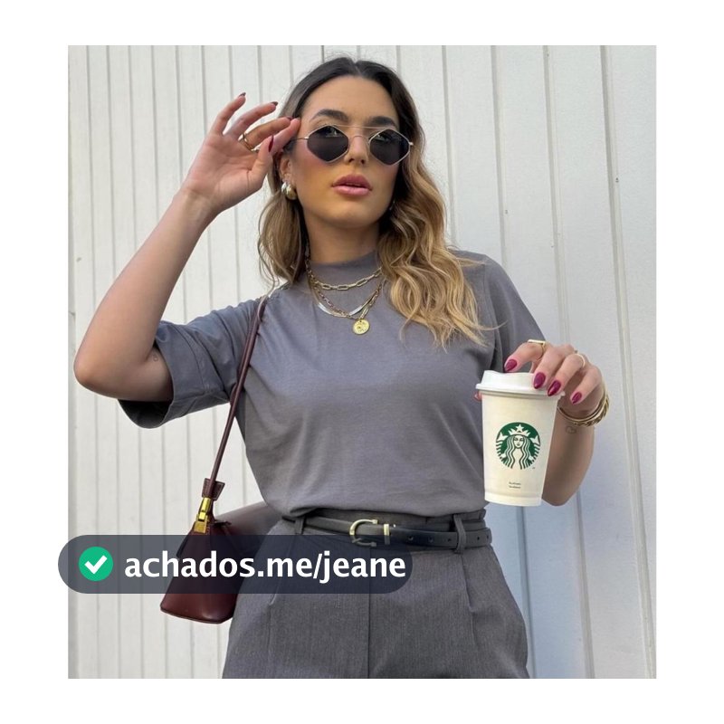 Tshirt Camiseta Feminina Zara Algodão Gola Alta