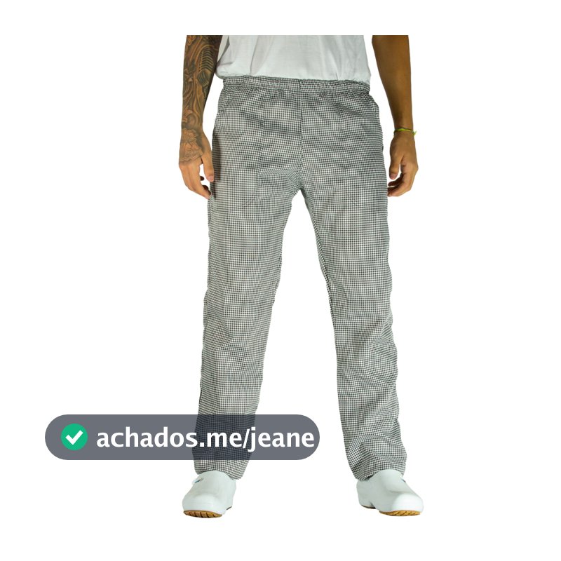 Calça Xadrez Para Cozinha Calça Xadrez Cozinheiro Chefe De Cozinha Ajudante Geral Calça quadriculada para restaurante