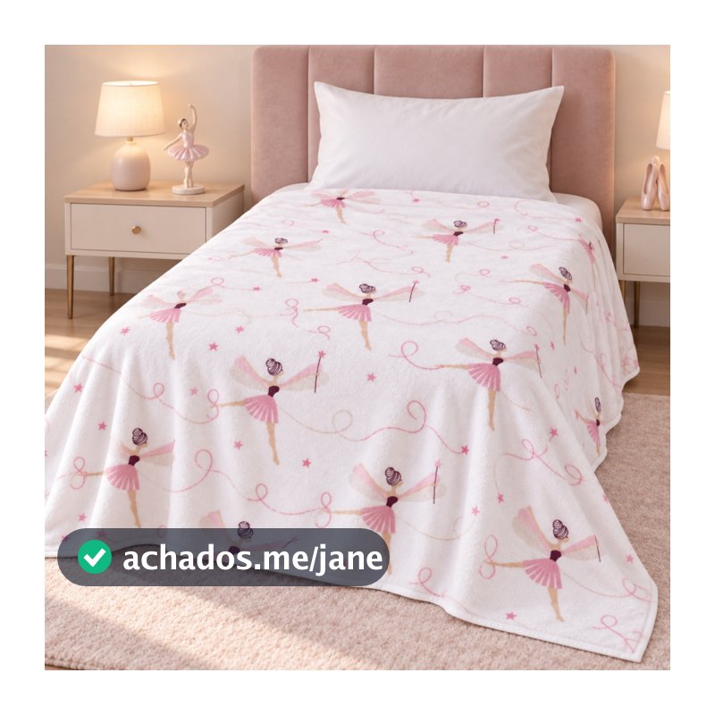 Manta Mantinha Coberta Cobertor Infantil SOLTEIRO Plush Criança Estampado Princesa Bailarina Raposa Arco Iris Dinossauro