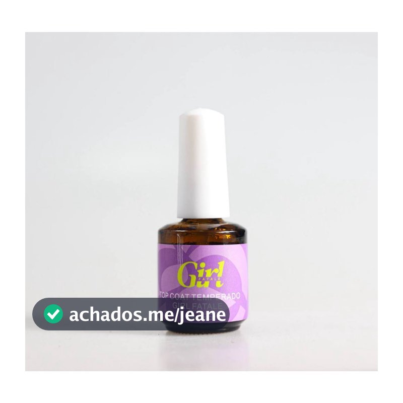 Selante Top Coat Girl Fatale 15Ml Poder Alongamento Unha Gel  Líquido Unha Gel Fibra Acrigel No-Cleanse