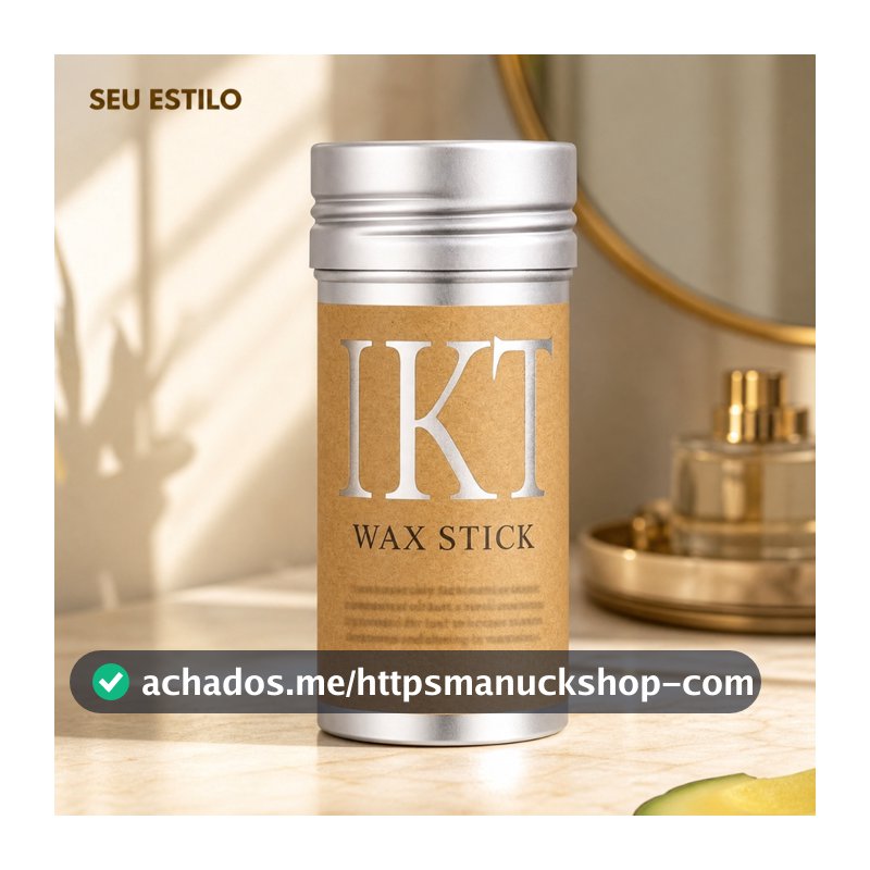 Bastão de Cera Capilar IKT Wax Stick Controla Fios Rebeldes Elimina Frizz Deixa Cabelo Alinhado para Penteados Perfeitos