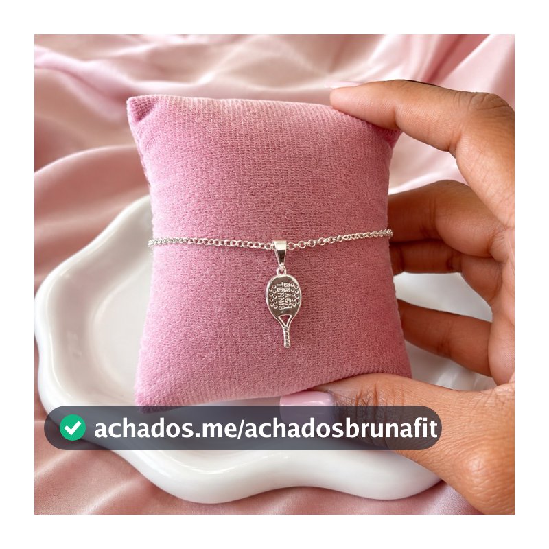 Pulseira Feminina Com Berloque Beach Tênis Banhado A Prata 925