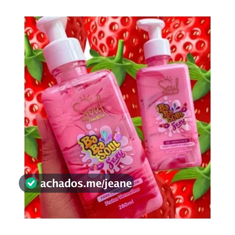 Hidratante Corporal Beijável Babasoul 280ml – Hidratação para Corpo Virilha e Áreas Sensíveis com Fragrâncias Doces