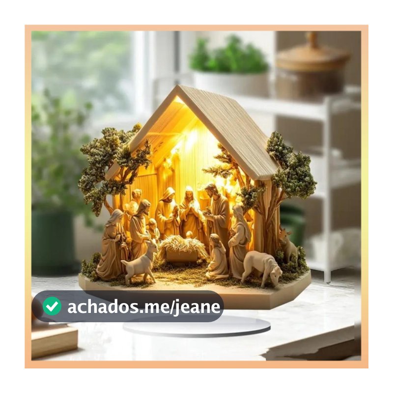 Leve Decoração De Nascimento De Jesus Versátil Ornamento De Presépio Requintado Estável Acessório De Mesa De Natividade