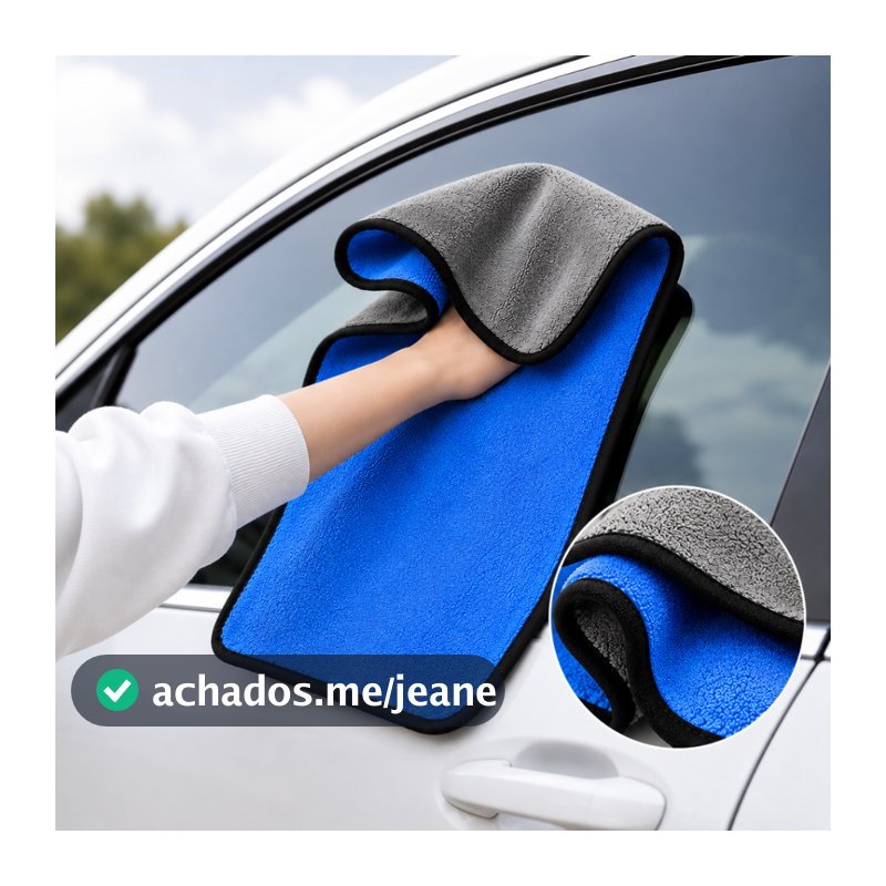 Kit Pano Microfibra Flanela 30x40 Automotivo Premium Lavagem Secagem Polimento Carro Alta Absorção Não Risca Multiuso