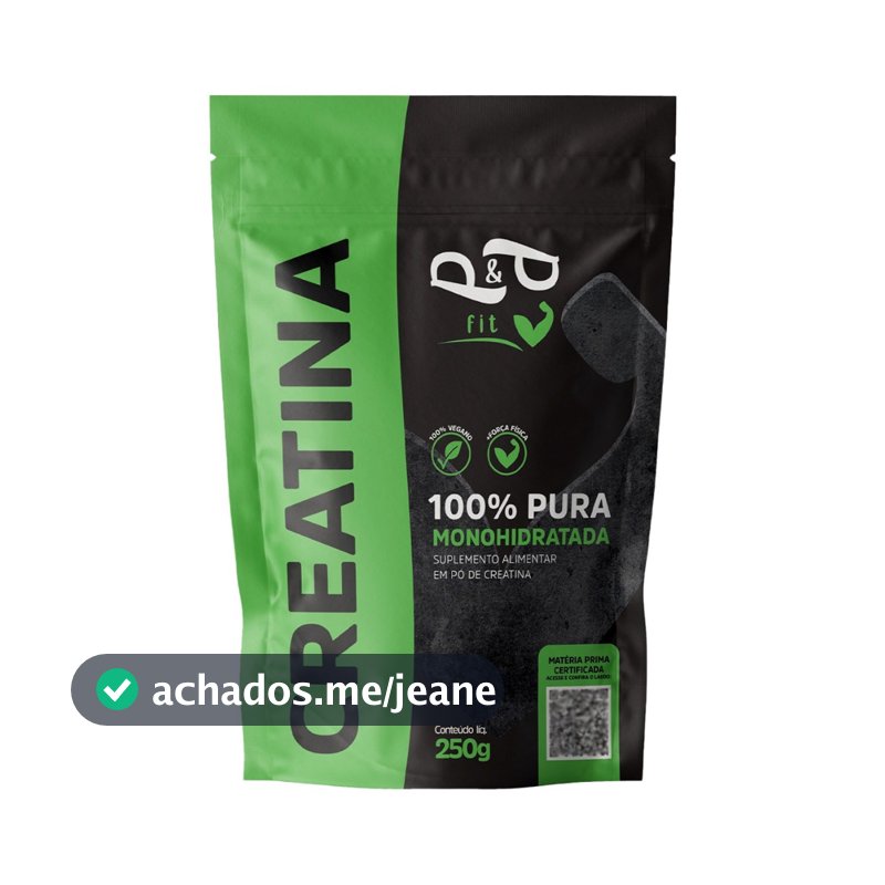 Creatina 250g 100% Pura Monohidratada - P&P FIT