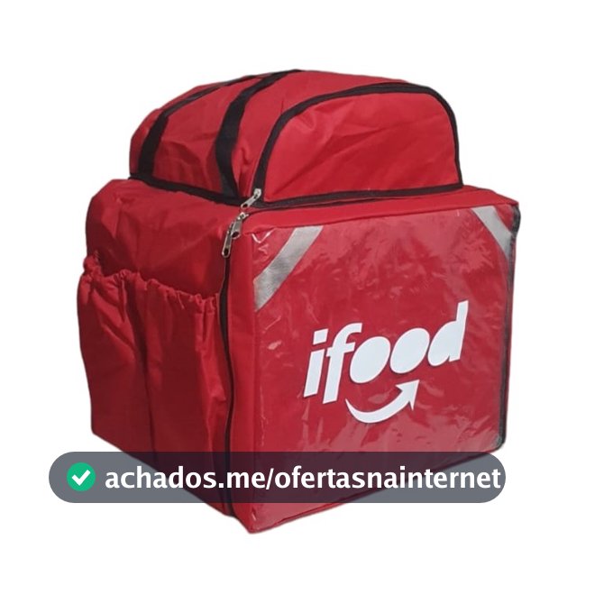 Mochila Bag Motoboy Completa Pizzas Lanches térmica 45 litros laminada delivery app c/isopor branco