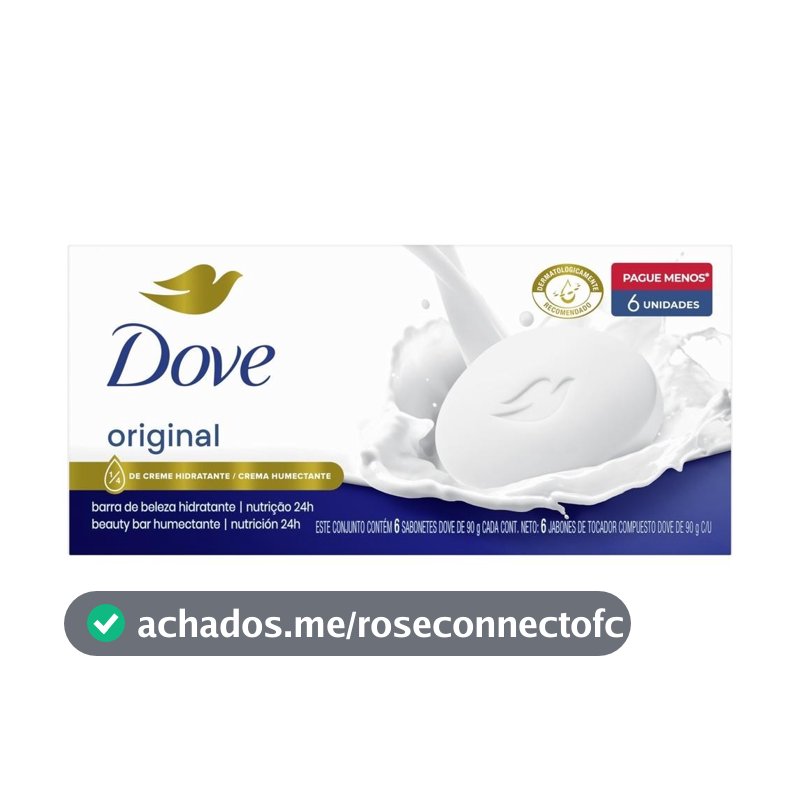 Kit Sabonete Barra Dove Regular Com 6 Unidades