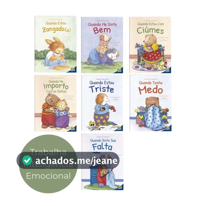 Kit com 7 Livros - Como Eu Me Sinto-Capa Mole