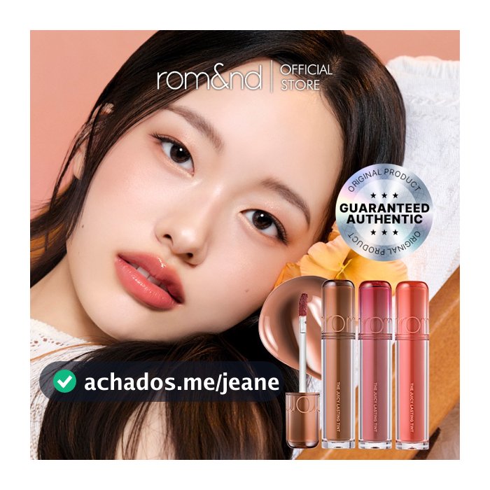 rom & nd O Novo Juicy Lasting Tint | Tonalidade Labial Orvalhada E Brilhante 3.5g 6 Cores Adicionadas ! Série Rara Suculenta