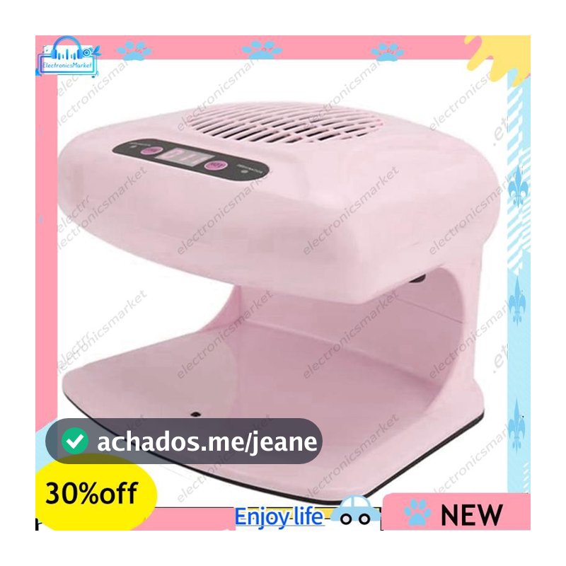 🌹Secador 300W Gel De Unha Secagem Rápida Cura Para Arte Soprador Ferramenta Manicure Rosa Plugue Da Ue