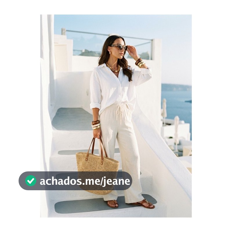 Calça Pantalona Em Viscolinho Slim Com Elástico na Cintura Social Casual Trabalho Soltinha
