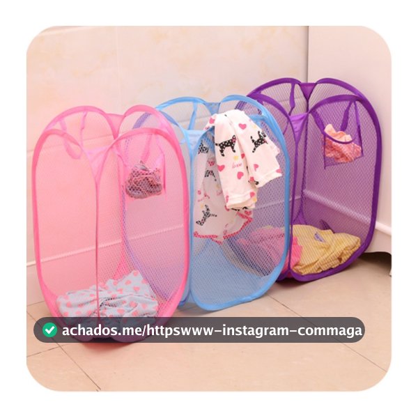 Cesto de Roupa Grande Caixa Cesto Dobravel ParaRoupas e Brinquedos Cores Diversas Caixa Cesto Infantil
