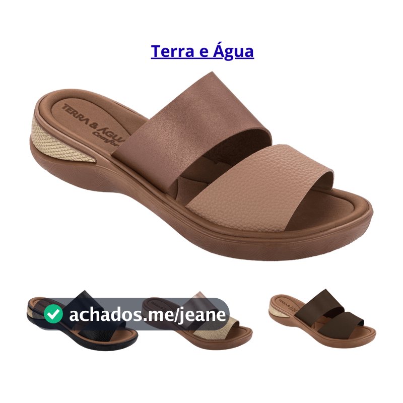 Tamanco Terra & Água Feminino Alivia Dor de  Esporão e Lombar Slide Original Confort 485509