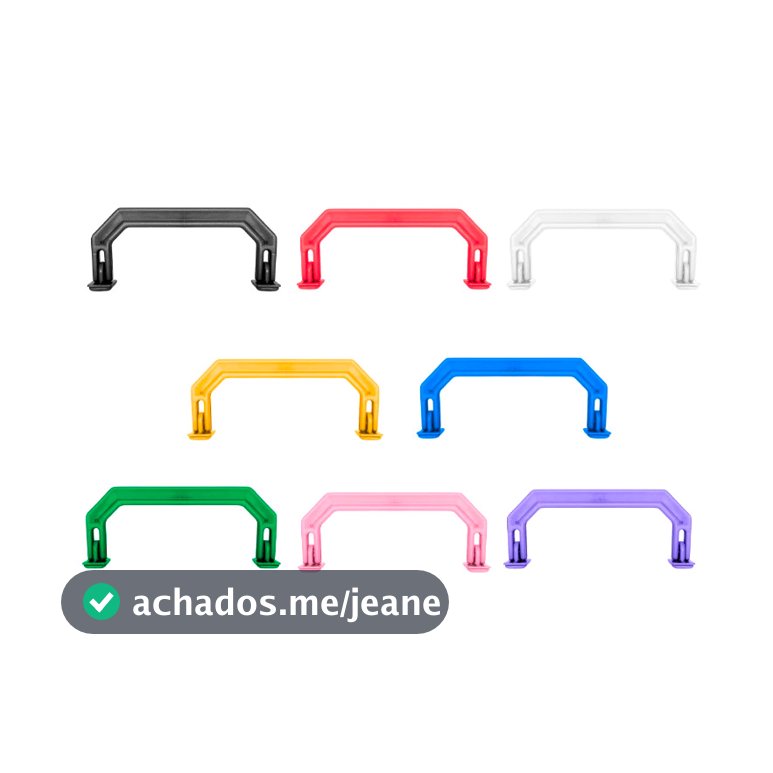 Kit Alça para Maleta Executiva em Plástico Todas as Cores