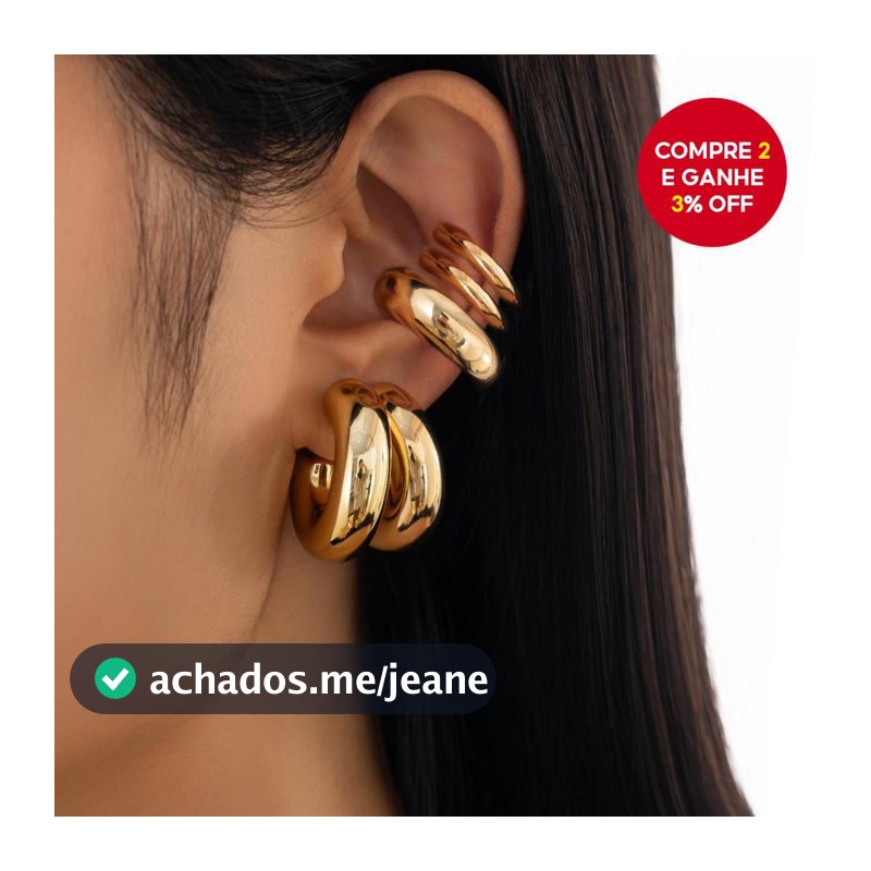 Conjunto de 5 peças de brincos empilháveis e de clip para mulheres, brincos elegantes e simples, acessórios de moda.
