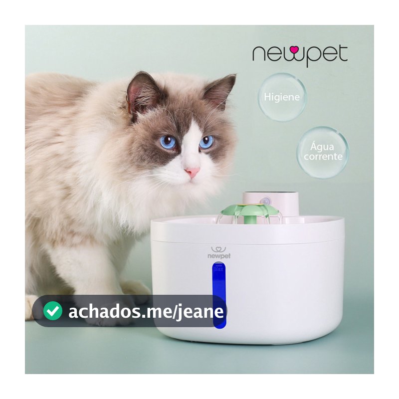 2.6l Sensor Sem Fio Bebedouro Fonte Para Gato Cão Newpet -Bivolt