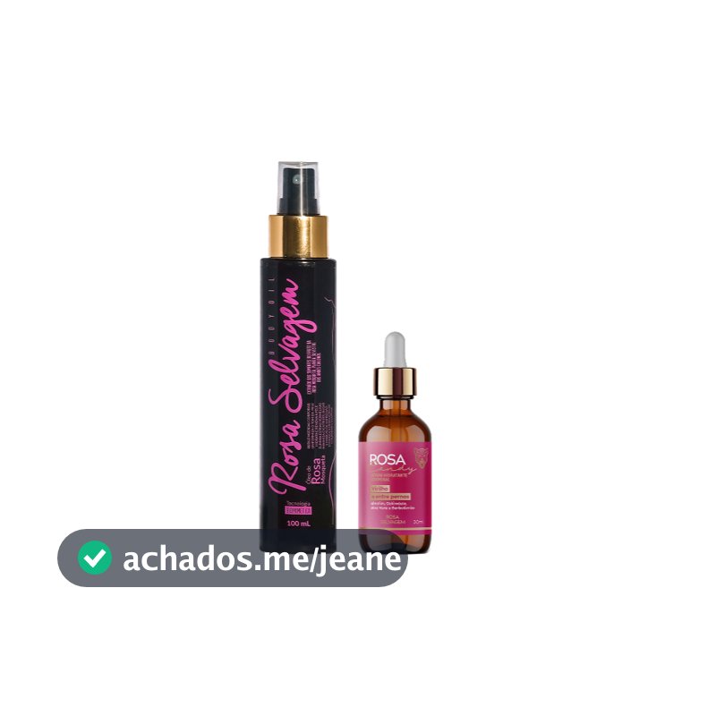 Kit Rosa Candy: Sérum Clareador Íntimo + Óleo - Rosa Selvagem