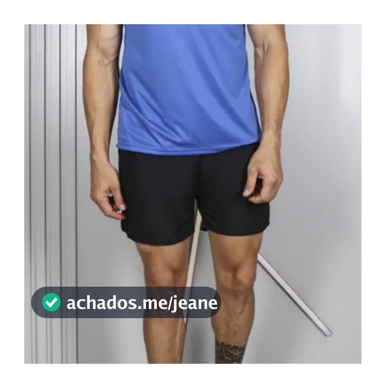 Bermuda Academia Masculina Short 2 em 1 Compressão Bolso Interno Tecido Respirável Segunda Pele
