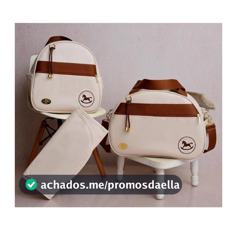 Kit Maternidade para bebê de luxo com 3 peças menino/ Menina Mala, Mochila e trocador