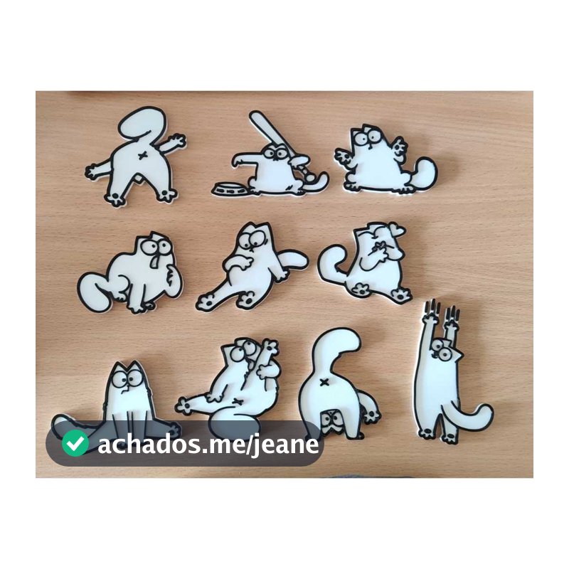Imã de Geladeira  Gatos com 10 ou 5 gatos saimon fofinhos para pet shop, mãe de pet, presentes
