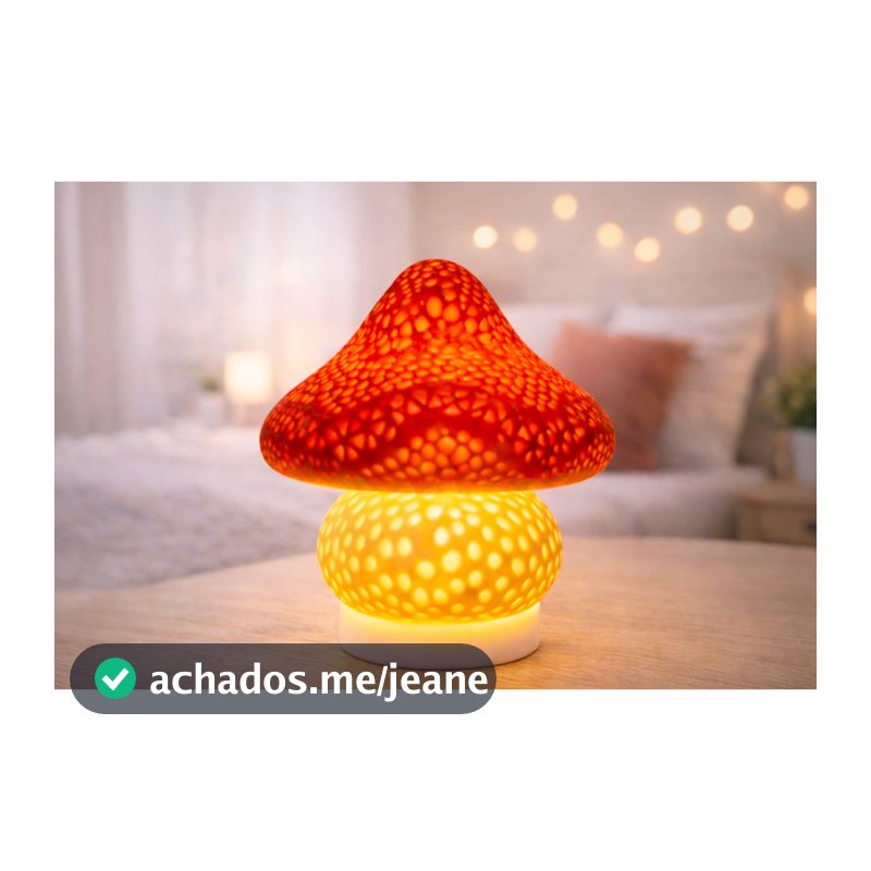 Luminária Cogumelo LED Sem Fio Abajur Decorativo Para Quarto Mesa De Cabeceira Luz Noturna Aconchegante Decoração Modern