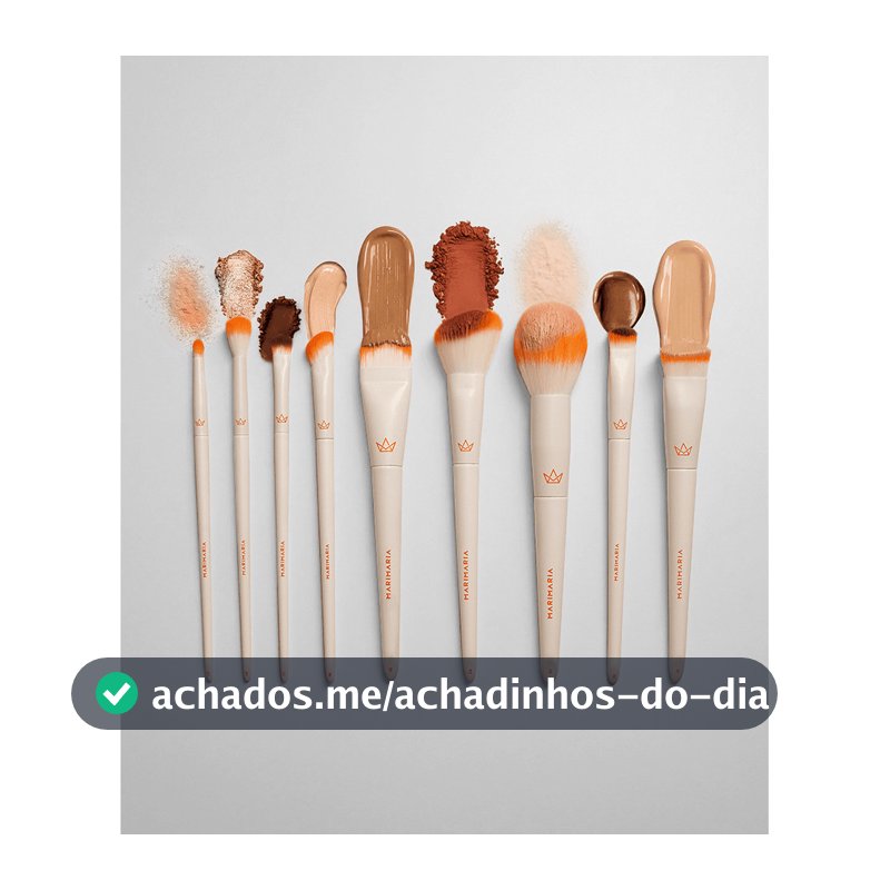 Pincel Mari Maria White Collection | Base, Pó, Blush, Contorno, Olhos | Escolha o Modelo