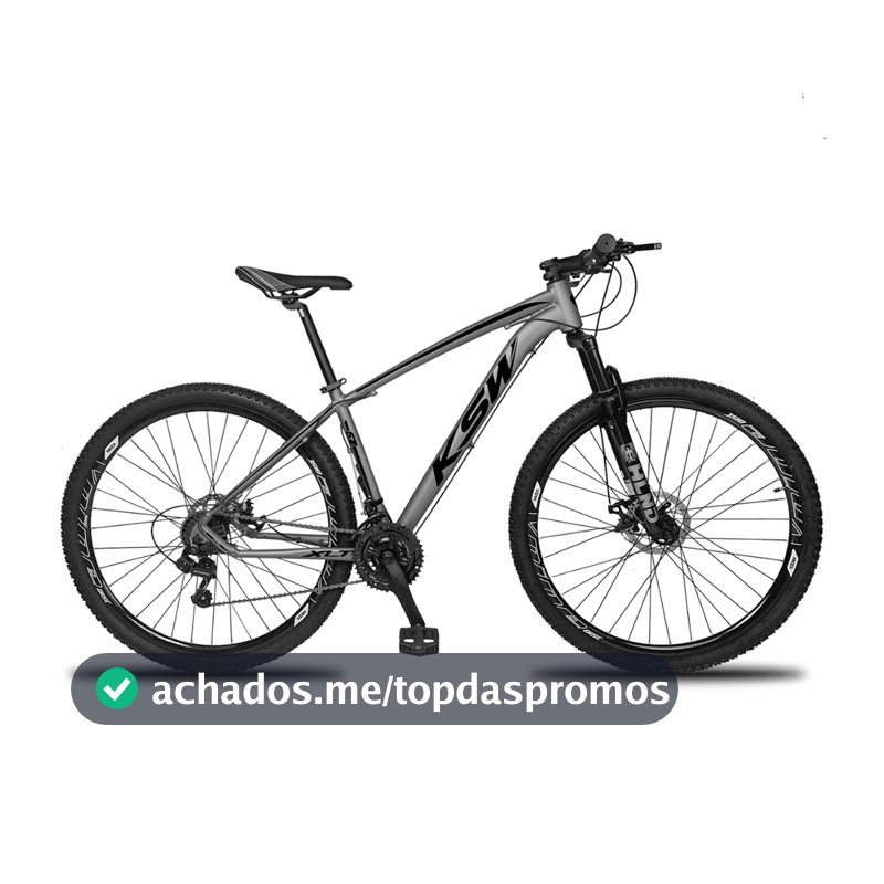 Bicicleta Aro 29 MTB Ksw xlt 24 Marchas Shimano e Freios a Disco