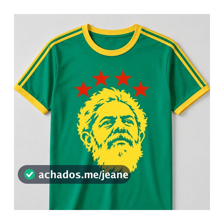 Camiseta Unissex Lula Presidente Brasil Retrô PT 100% Algodão Estampada Unissex Manga Curta