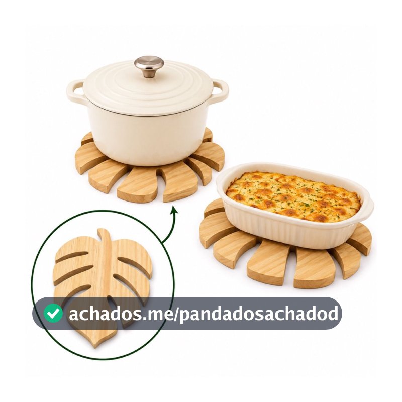 kit Descanso panela travessa quente mesa posta de cozinha natal