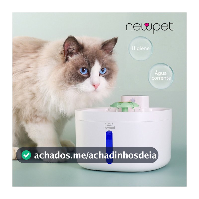 2.6l Sensor Sem Fio Bebedouro Fonte Para Gato Cão Newpet -Bivolt