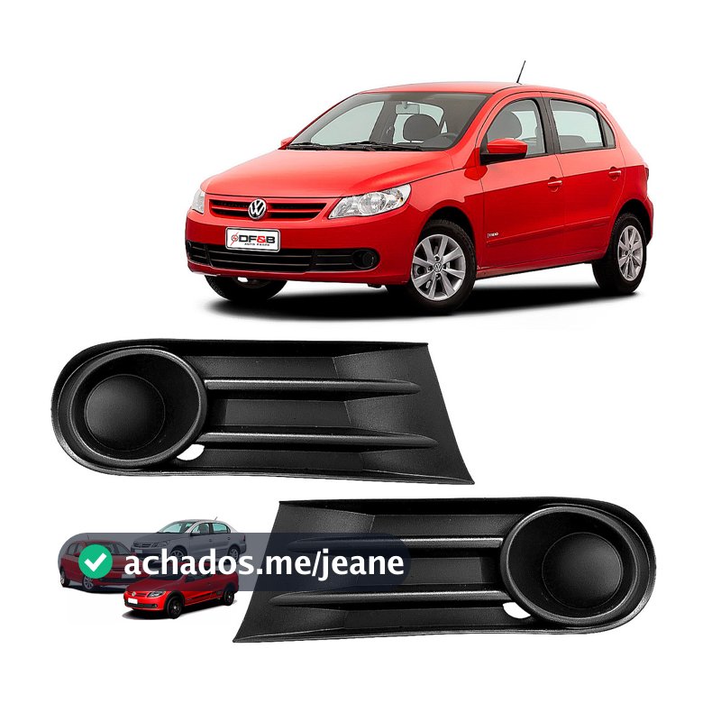 Par Grade Lateral Parachoque Gol Saveiro Voyage G5 S/ Furo Preto