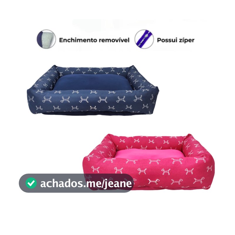 Cama Pet Caminha Estampada para Cachorro ou Gato Lavável