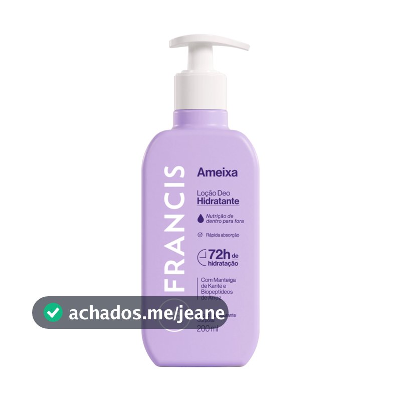 Loção Hidratante Francis Ameixa 200ml