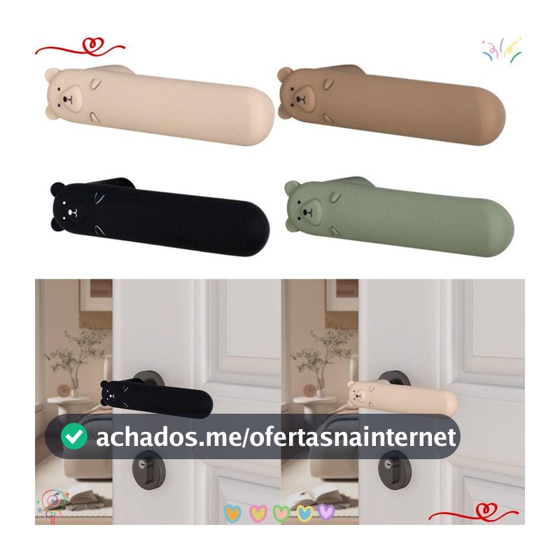 Tampa De Maçaneta De Porta , Antiderrapante Anti-Estática , Capa Silenciosa De Silicone Colisão