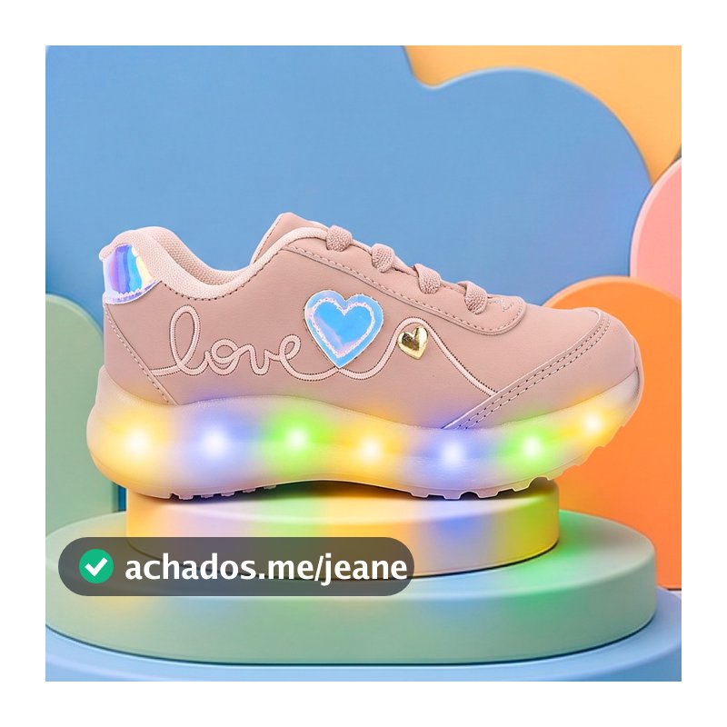 Tenis Infantil Feminino Led Menina Tenis De Menina Pisca Pisca