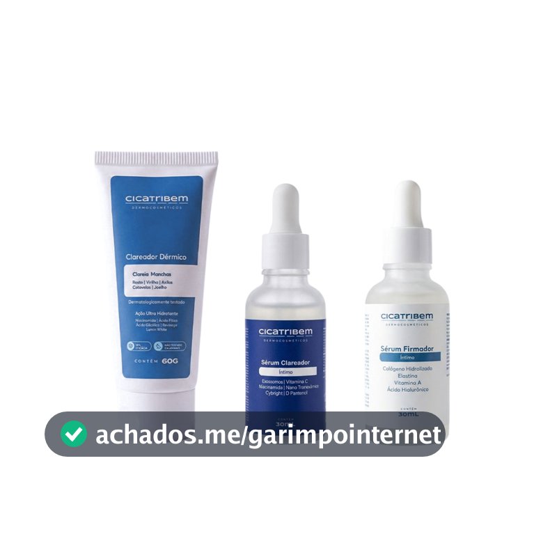 Cicatribem Clareamento Total Sérum Clareador & Clareador Dérmico 60g + Firmador Íntimo de Brinde