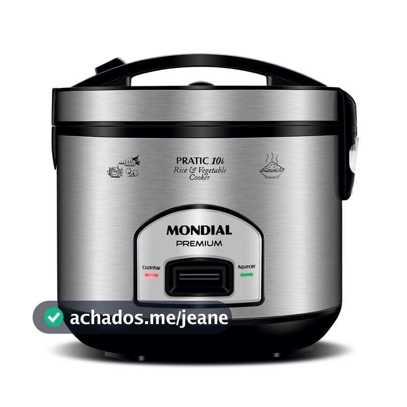 Panela elétrica de arroz 10 xícaras Pratic Rice 10i - PE-42-10X - Mondial