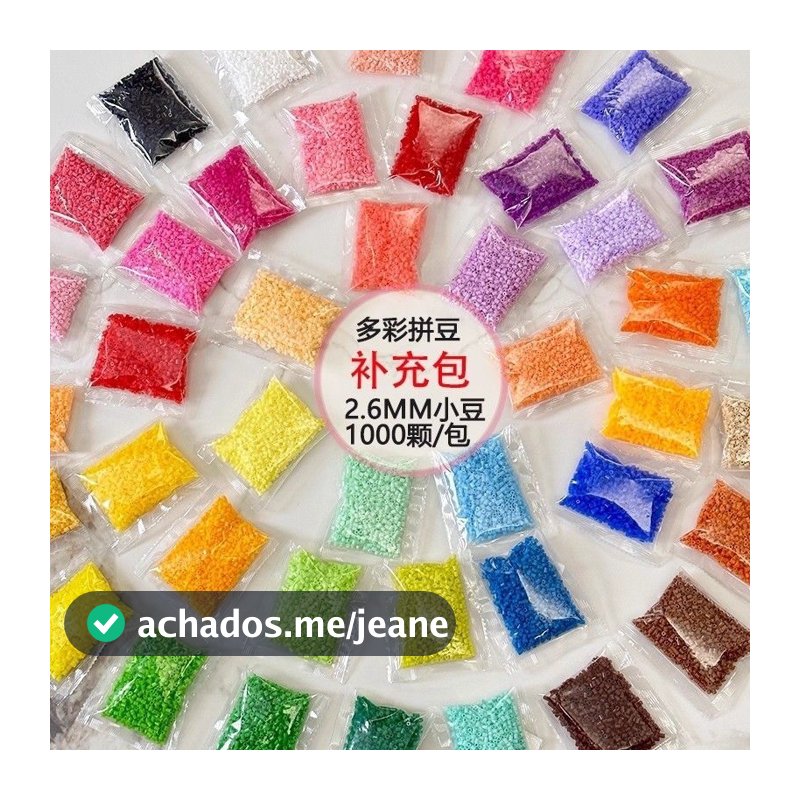 1000 Pcs 2.6 Mm PERLER BEADS REFILL PACK-Pixel Art DIY Brinquedo Ferramentas Completas Crianças Quebra-Cabeça Presente D