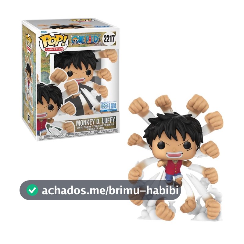 Boneco Funko Pop! Prem Excl One Piece Luffy Gomu No Gatling